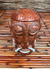Original Unpainted MR BALI HAI San Diego Tiki Mug w/Lid Polynesian VGC RARE picture
