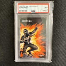 1982 G.I. JOE CARD GAME COMMANDO SNAKE EYES PSA 9 picture