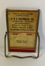VTG Advertising for ABC Electrical CO. Boston POCKET MIRROR STAND by NEWTON MFG picture