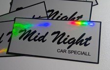 Mid Night Club Car Speciall Holographic Sticker Decal 5