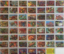 Dinosaurs Attack Trading Card Set 55 Cards and 11 Stickers 1988 Topps picture