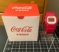 Coca-Cola G-Shock Casio Red/White 5600 Wristwatch Limited picture