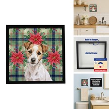Caroline's Treasures Russell Terrier Dogs Framed Metal Wall Art 8x8 picture