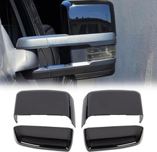Tow Mirror Cover Caps Glossy Black Left & Right Rearview Side Mirror Caps Fit fo picture