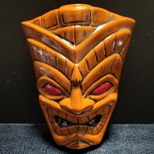 Authentic Kahakai Tiki Pottery Flask without Cork picture