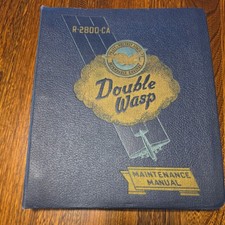 Vintage Pratt & Whitney Double Wasp R-2800-CA Engine Maintenance Manual 1947 picture