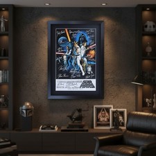 Authentic 16x12 Star Wars Trilogy Poster Signed by Mark Hamill - Perfect Gift picture