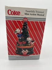 Vintage Coca Cola Tastefully Trimmed Mini Action Musical Figure by Enesco picture