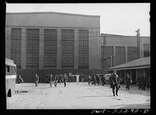 Photo:San Bernardino California 1930s Men Leaving Work Industrial Building picture