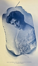 1908 Vintage Magazine Illustration Actress Mary Mannering picture