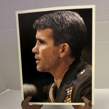 Vintage 1987 OliverNorth IranContra Hearing Photo Consolidated News PressStamped picture