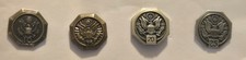 4 Federal Career Service Lapel Pins Octagon Years Of Service 10,15,20,25 J29 picture