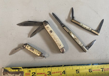 vintage mini-knife folding knives pocketknife lot of 4 Imperials Howard Bros + picture