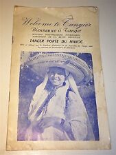 Rare Antique Morocco Vacation Guide, Welcome to Tangier Transportation Travel picture