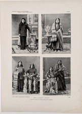 1890 UMATILLA Indians OREGON - Native Americans Printed Photo - ORIGINAL picture