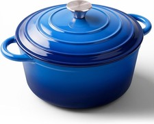 6 Quart Enameled Cast Iron Dutch Oven for Sourdough Bread Le Creuset with Du... picture