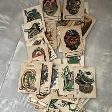 Vintage 1965 Topps Ugly Stickers Lot of 52 - 42 with Backs / 10 No Backs picture