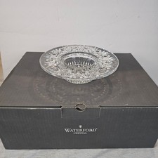 WATERFORD BETHANY Pillar Candle Holder Cut Lead Crystal 8