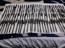 Vintage Lot of 100 Stainless Steel Butter Knives Assorted Styles & Brands picture