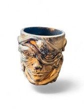 Medusa Bronze Concrete planter Cache Pot Gothic picture