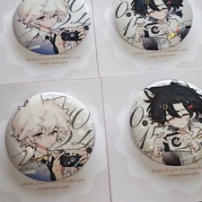2Pcs Game Link Click Shiguang Hikaru Toki Tinplate Badge Bag Charm Gifts picture