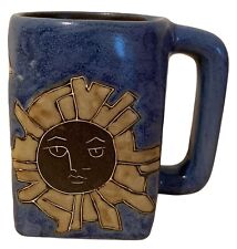 Mara Sun Stars Mug Cup Handmade Stoneware Mexico 12 oz. picture