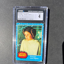 Topps 1977 Star Wars Series 1 Base Set #5 Princess Leia Organa CGC 4 Card picture