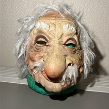 Vintage Cesar 81 Albert Einstein Mask Rubber Latex Halloween Mask Rare  picture