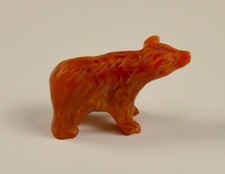 Tiny Bear Carving Stone Agate very detailed 1.125
