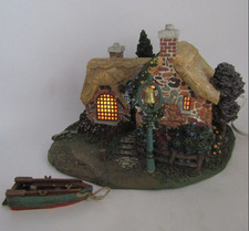 Hawthorne Village “Seaside Boathouse” By Thomas Kinkade A1777 picture