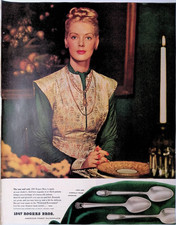 1946 1847 Rogers Bros. Silverplate Silverware Print Ad Ladies Home Journal Feb picture