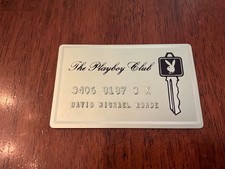 Vintage 1970’s Playboy Club Key Card Metal Card EUC picture