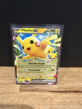 Pikachu EX Full Art Holo Ultra Rare English 190HP 30th Anniversary. 53/128 picture