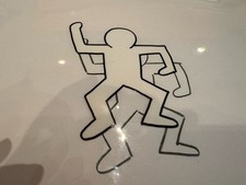 Keith Haring Original Cel With Certification Rare Huge Image With Drawing picture