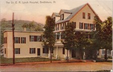 The Dr ER Lynch Hospital Brattleboro VT Vermont c1909 Postcard E39  picture