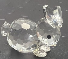 Vintage Swarovski Crystal Mini Lying/Resting Rabbit Figurine #014848 Retired:8A1 picture