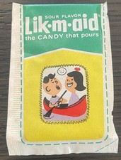 Vintage 1960's LIK-M-AID The Candy That Pours  Sealed  NOS  1 Cent Pack  RARE picture