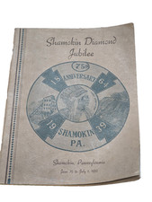 Rare Shamokin Pa Pennsylvania 1939 Souvenir Booklet diamond Jubilee 75th Photos picture
