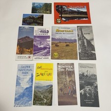 Vtg Lot Of Ephemera Travel 1960s Montana Alberta Banff National Parks Maps picture