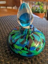 MURANO GLASSWARE PERFUME BOTTLE With Stopper - confetti color WITH LABEL picture