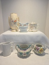 Lot Of Vinrage Tea, coffee, creamers, Vase Decoration Decor Flowers  picture