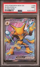 Pokemon 151 Alakazam ex 188/165 Full Art Ultra Rare 2023 PSA 9 MINT picture
