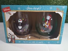 Disney Tim Burton's The Nightmare Before Christmas Holiday Stemless Glass Set of picture