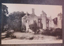 vtg postcard Environs de Coutances Chateau de Grotot ensemble France unposted picture