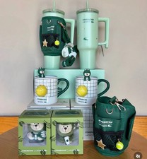 Starbucks x Lacoste 2026 Collab Plush Teddy Bear Tennis Coffee Collectible picture