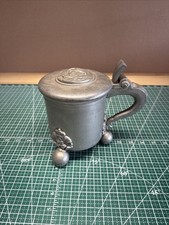 Swedish Pewter Three  Leg Jug 1960s/1970s “Gustav Wasa” Gab Tenn picture