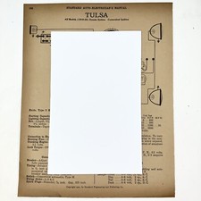 Vtg 1919-22 Tulsa & 1918 34-B Oakland Standard Auto Electrician Manual picture