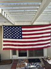 Flagsource 5x9 Cotton Bunting 50 Star American Flag for Display Home Decoration picture