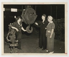 Female Steel Workers 1942 Women Factory Carnegie-Illinois WWII Photo J15509 picture