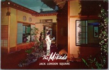 1960s OAKLAND, Calif. Postcard THE MIKADO JAPANESE RESTAURANT Jack London Square picture